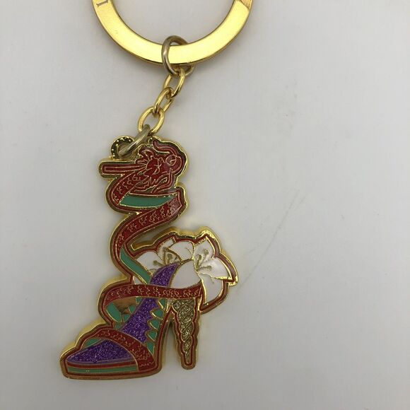 Loungefly Disney Mulan Princess Shoe Keychain Key Ring - Picture 2 of 5